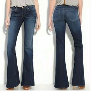 J Brand Babe Classic Flare Dark Wash Denim Jeans